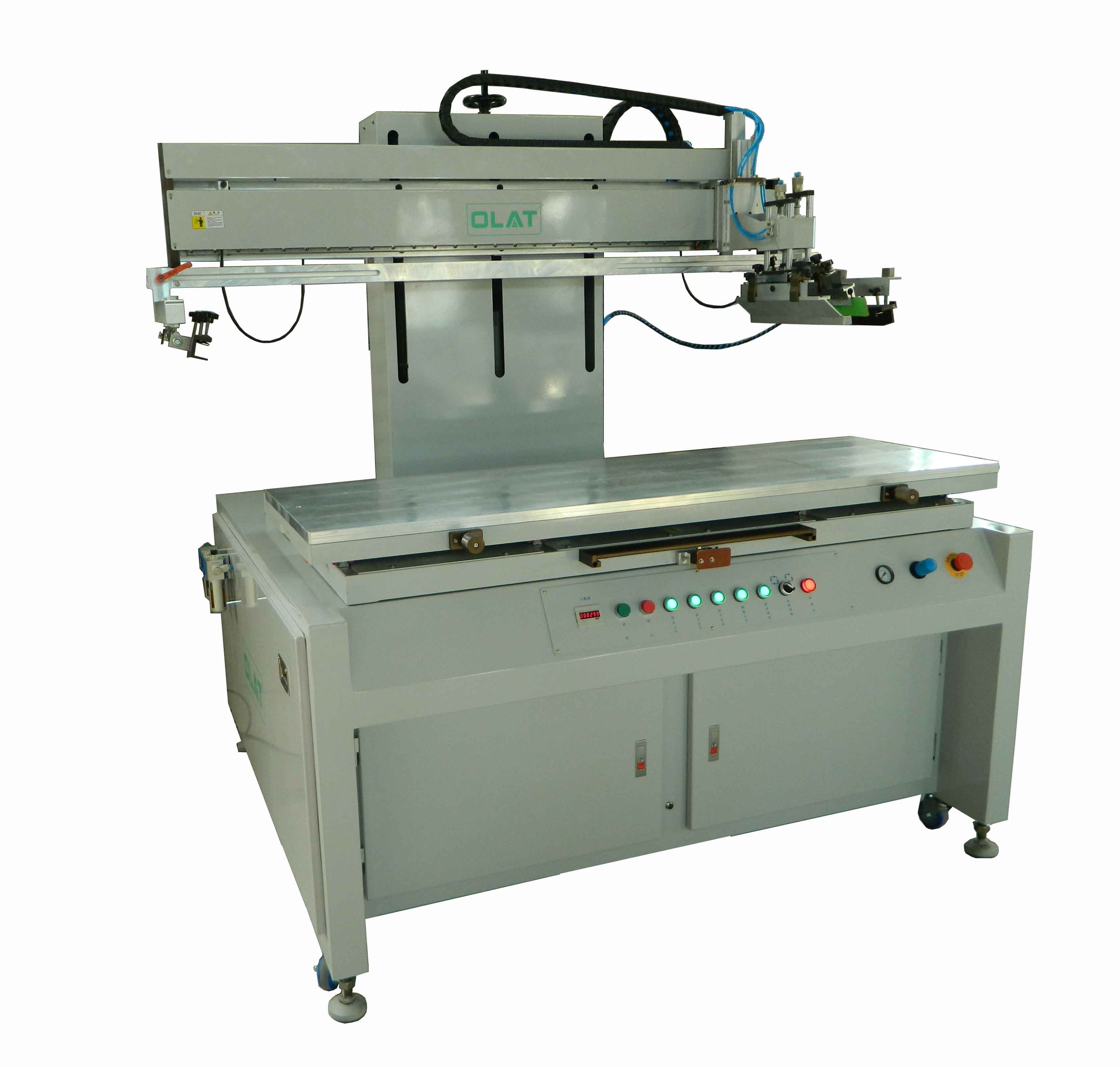 Kunshan customer order large plane ran network printing machine flat screen printing machine